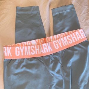 Gray & Neon Pink Seamless Gymshark Leggings